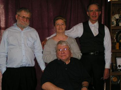 Monte D. Milburn, Bob Milburn, Karen Milburn Ristuccia, Dan Milburn, April, 2007

